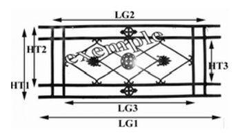 Schéma explicatif dimensions Garde corps Appui de fenetre